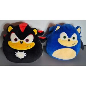 Sonic The Hedgehog and Shadow Squishmallow 8" NEW WITH TAGS Jazwares